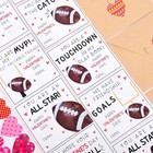  Valentines Cards For Kids School - 48 Packs Valentine Day Cards Football