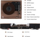 Mpk Bluetooth Record Player turntable Hifi System With Vintage Walnut 