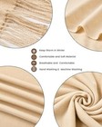 Scarfs For Women - Winter Scarf For Women Cold Weather Soft Pashmina Beige