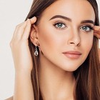 Women s Silvery Teardrop Copper Ear Buckle Earrings Simple Daily Fashion Jewelry