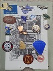 Vintage State Souvenir Travel Pin Lot - Mixed Collection - Us Cities   States
