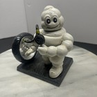 Michelin Man Bibendum Inflating Tire W  Moveable Head Cast Iron 6 5  Tall
