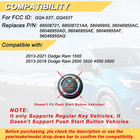 2013-2021 For Dodge Ram 1500 2013-2018 Ram 2500 3500 Key Fob     Compatible Replac