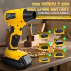 Cordless Handheld Turbo Blower For Dewalt 20v Battery Leaf Blower Power Jet Fan