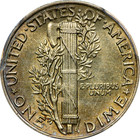 1942 1 Mercury Dime  major Key Date  Mint Error  Rare This Nice  Choice Au 