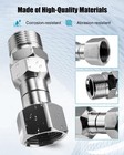 Pressure Washer Swivel Fitting 5000 Psi M22 14mm Male To M22 Female Connector   