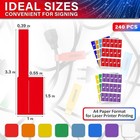 240 Pcs Cable Labels Tags For Management     8 84    26 Mm  Multicolor 