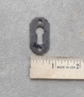 Original Antique Vintage Cast Iron Key Hole Keyhole Cover Escutcheon