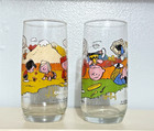 Vintage   Camp Snoopy   Mcdonald s 6  Glass Tumblers Charlie Brown   Set Of 3