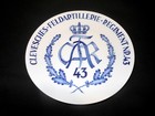 Ww1 Prussian Heer - Porcelain Plate - Feldartillerie Regiment  Nr  43 - Rare 