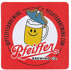 Pfeiffer Brewing Co Beer Coaster Anaheim Ca