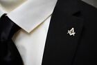Freemasons Silver Coloured Square   Compass With G Masonic Lapel Pin Lp90