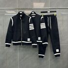 Thom Browne Women s Striped Blazer With White Trim Coat