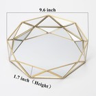 Gold Mirror Perfume Organizer - Large Decorative Tray For Vanity  Dresser  Ba   