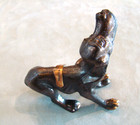 Vintage Dodge Inc Hound Dog Cast Bronze Figurine Souvenir Casper Wyoming