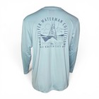 Men s Quiksilver Long Sleeve Surf Shirt Upf 50 Light Blue Rash Guard 2xl