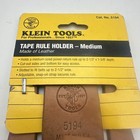 Vintage Klein Tools 5194 Leather Tape Measure Holder Usa Made New Old Stock