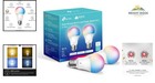 Smart Wifi Led Light Bulbs  Dimmable Rgb Color Changing  800 Lumens  2-pack