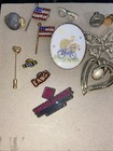 Variety Of Pins Of Vintage -modern Wearable Mixed Lot 20 Total New used  read