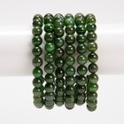 8mm Canadian Nephrite Jade Gemstone Round Bracelet 7 5 Inch  80020151-s44 