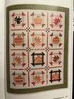 Fall Dash Quilt Top Kit  Pumpkins And Maple Leaves In Churn Dash Center 53 x68 