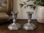 Vintage Gorham Pewter Candlesticks Ph29     Pair