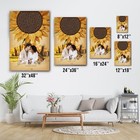 Custom Song Lyrics Wedding Poster With Your Photo  Sunflower Gifts For Couple