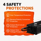 Litime 14 6v 80a Lifepo4 Lithium Battery Charger Mountable With Cooling Fan Led