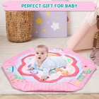 Baby Gym Play Mat Tummy Time Mat Baby Activity Mat With Hanging Sensory Toys    