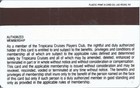 Tropicana Casino - Las Vegas  Nv - 1st Issue Slot Card
