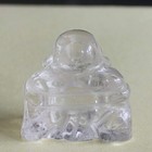 Carved Gemstone Crystal White Quartz Happy Laughing Buddha Figurine Statue 1 2  
