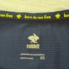 Rabbit Womens Xs Navy Blue Long Sleeve Running Top Rw599 Mesh Athletic Gym
