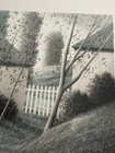 Robert Kipniss  the White Fence  Signed And Numbered Lithograph