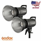 2pcs Godox Sl-60w 5600k Studio Led Video Light With Remote bd-04 Barn Door
