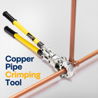 Copper Tube Fittings Crimping Tool W  1 2 3 4   1-inch Jaw Hydraulic Pipe Cutter