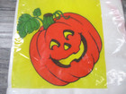 Halloween Pumpkin  Orange White Vintage Pack Of 16 Napkins Hallmark