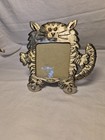 Pewter Large  Heavy 6 x7  Kitten Cat 3d Photo Frame For 3 x3  Pictures Hugging 