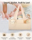 Baby Diaper Caddy Organizer     Nursery Storage Basket For Newborn Essentials     