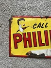 Vtg Phillip Morris Tobacco Cigarette Sign  original  