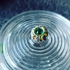 Vintage Ribbed Glass Vanity Jar