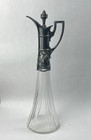 Antique Art Nouveau Wmf Silver Plated And Glass Wine Pitcher Claret Jug
