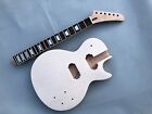 Unfinished Guitar Kit For Diy Mahogany Flame Maple Cap Maple Neck 22 Fret Set In