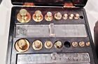Vintage S Mordan   Co London Brass Postal Scale With 2 Sets Of Weights