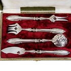 Silver Four-piece Serving Set  Alphonse Debain  ad   France  Paris  1883 - 1911