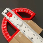 Multi-functional Angle Ruler 45 90   Aluminum Alloy Woodworking Scribe Tool Gauge