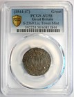 1544-47 Britain England Henry Viii Groat 4p Lis Coin - Certified Pcgs Au58