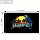     new  Jimmy Buffett Margaritaville Flag Banner 3  X 5   Us Seller 2 Grommets     