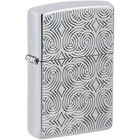 Zippo Geometric Design Deep Carved High Polish Chrome Armor 48066