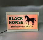 Vintage Black Horse Ale Lighted Promo Sign