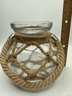 Hanging Rustic Farmhouse Glass Vase With Handle  Glass Flower Vase  Home Decor